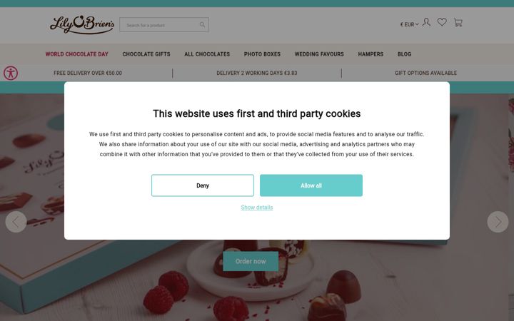 Screenshot of lilyobriens.ie