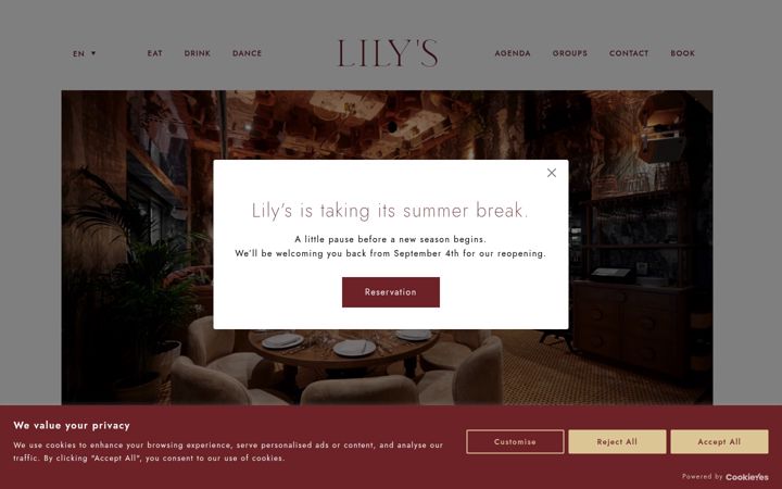 Screenshot of lilys.be