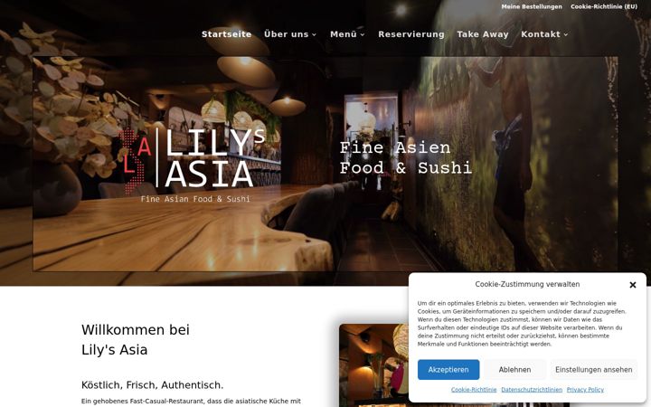 Screenshot of lilysasia-erlangen.de