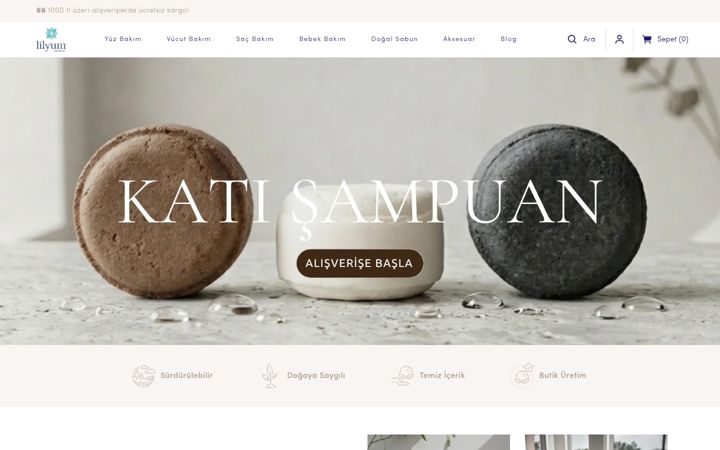 Screenshot of lilyumetikbakim.com
