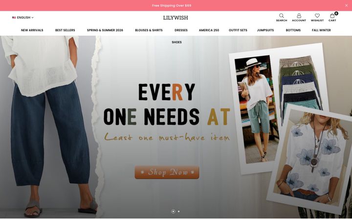 Screenshot of lilywish.com