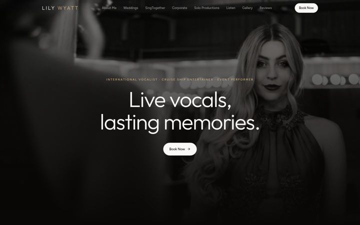 Screenshot of lilywyatt.com