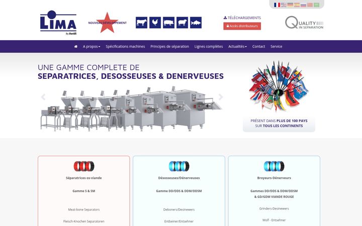 Screenshot of lima-france.com