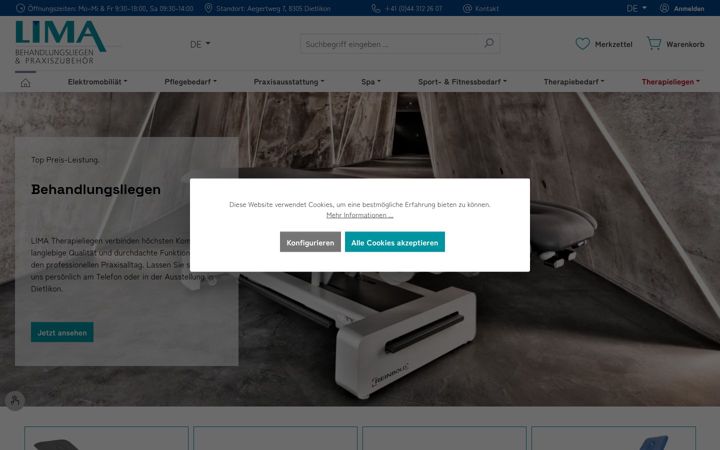 Screenshot of lima.ch