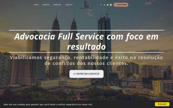 Screenshot of limaelimaadvogados.com