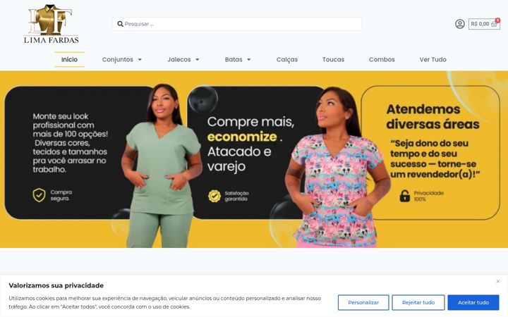 Screenshot of limafardas.com
