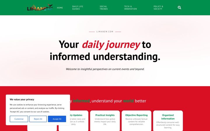 Screenshot of limanew.com
