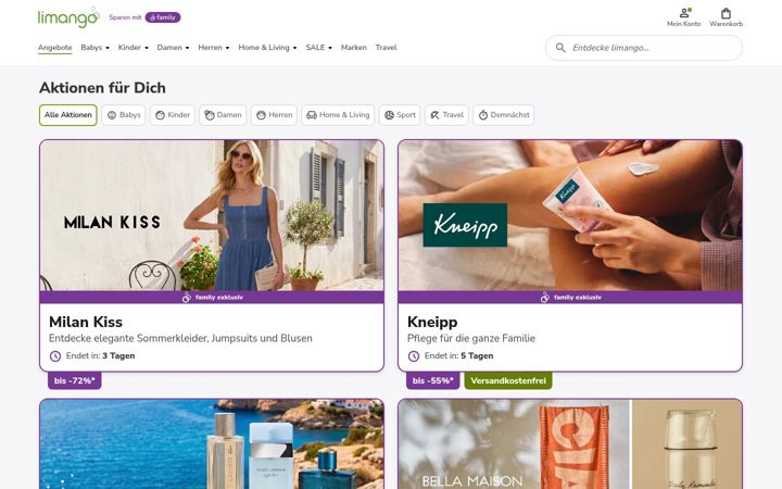 Képernyőkép: limango.de