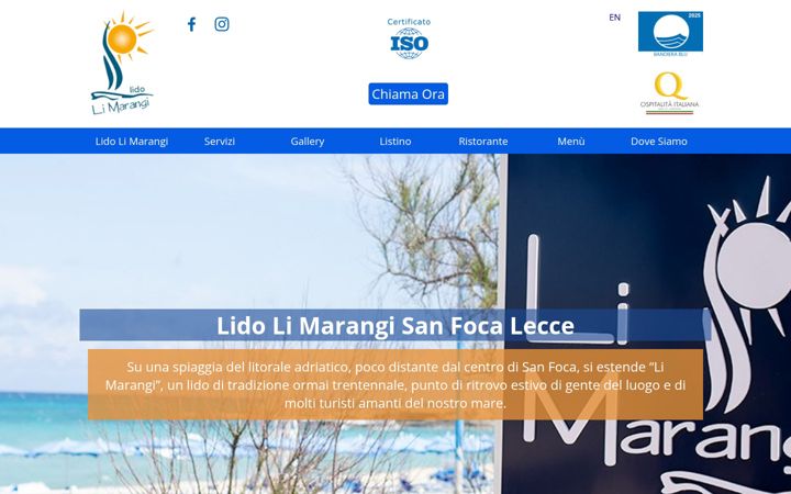 Screenshot of limarangi.it