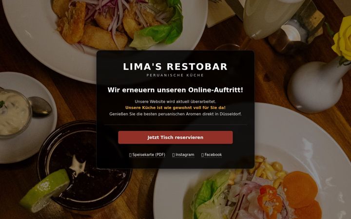 Screenshot of limasrestobar.de