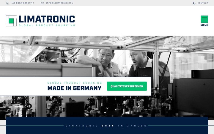Screenshot of limatronic.com