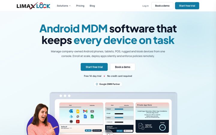 Screenshot of limaxlock.com
