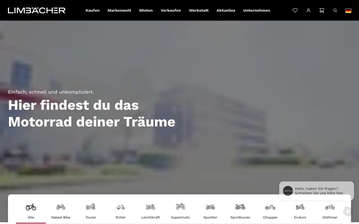Screenshot of limbaecher-custom.de