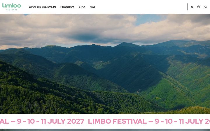Screenshot of limbofestival.com