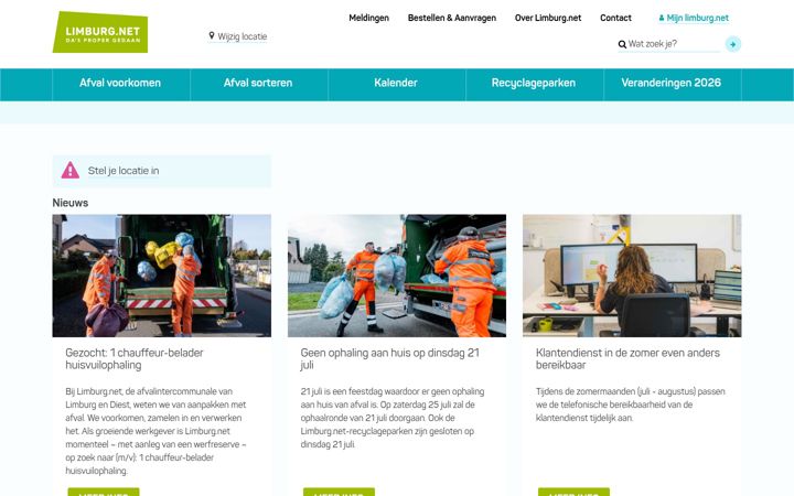 Screenshot von limburg.net