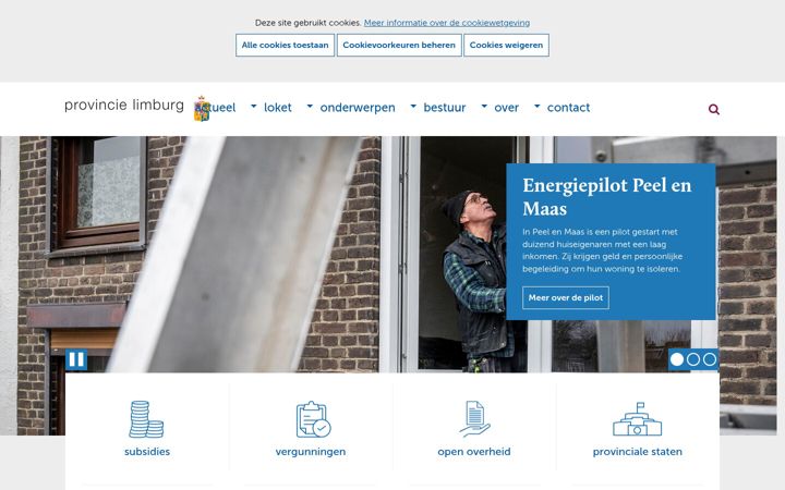 Screenshot of limburg.nl