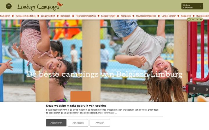 Screenshot of limburgcampings.be
