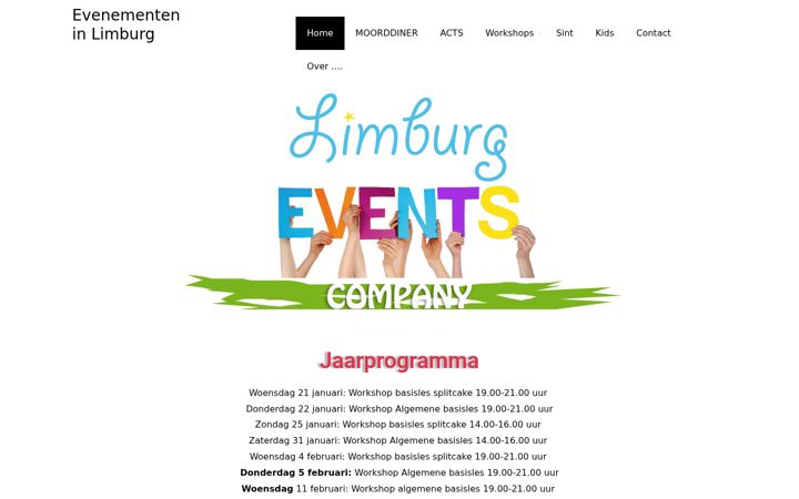 Screenshot of limburgevents.com