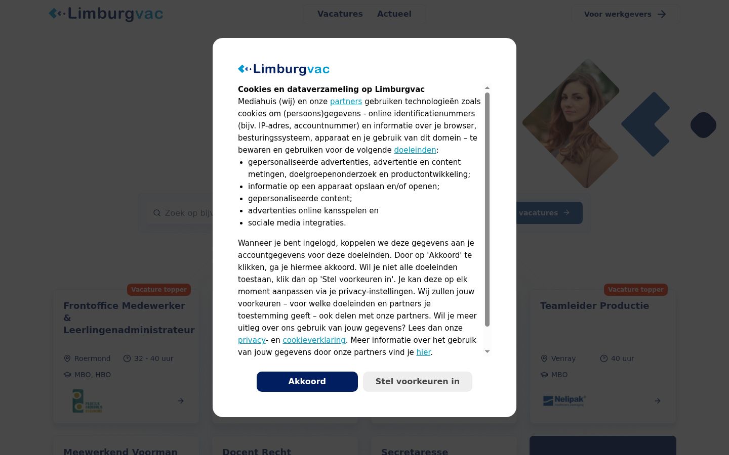 Sutikimo reklamjuostės, rodytos prieš bet kokią sąveiką, ekrano kopija