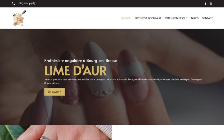 Screenshot of lime-d-aur.fr
