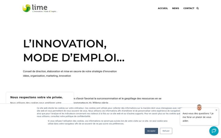 Screenshot of lime-innovation.fr