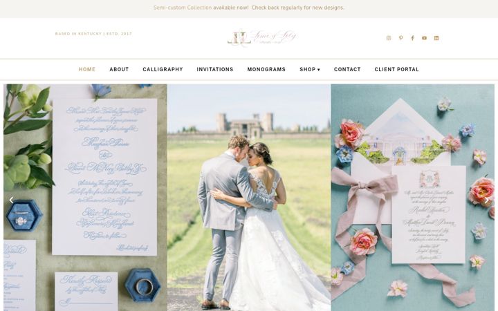 Screenshot of limeandlilydesign.com