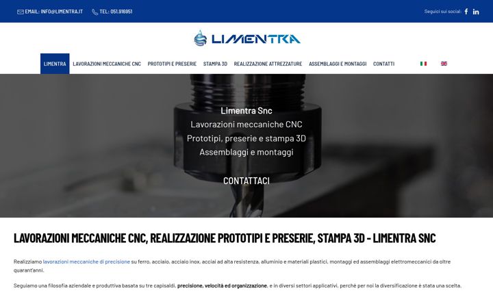 Screenshot of limentra.it