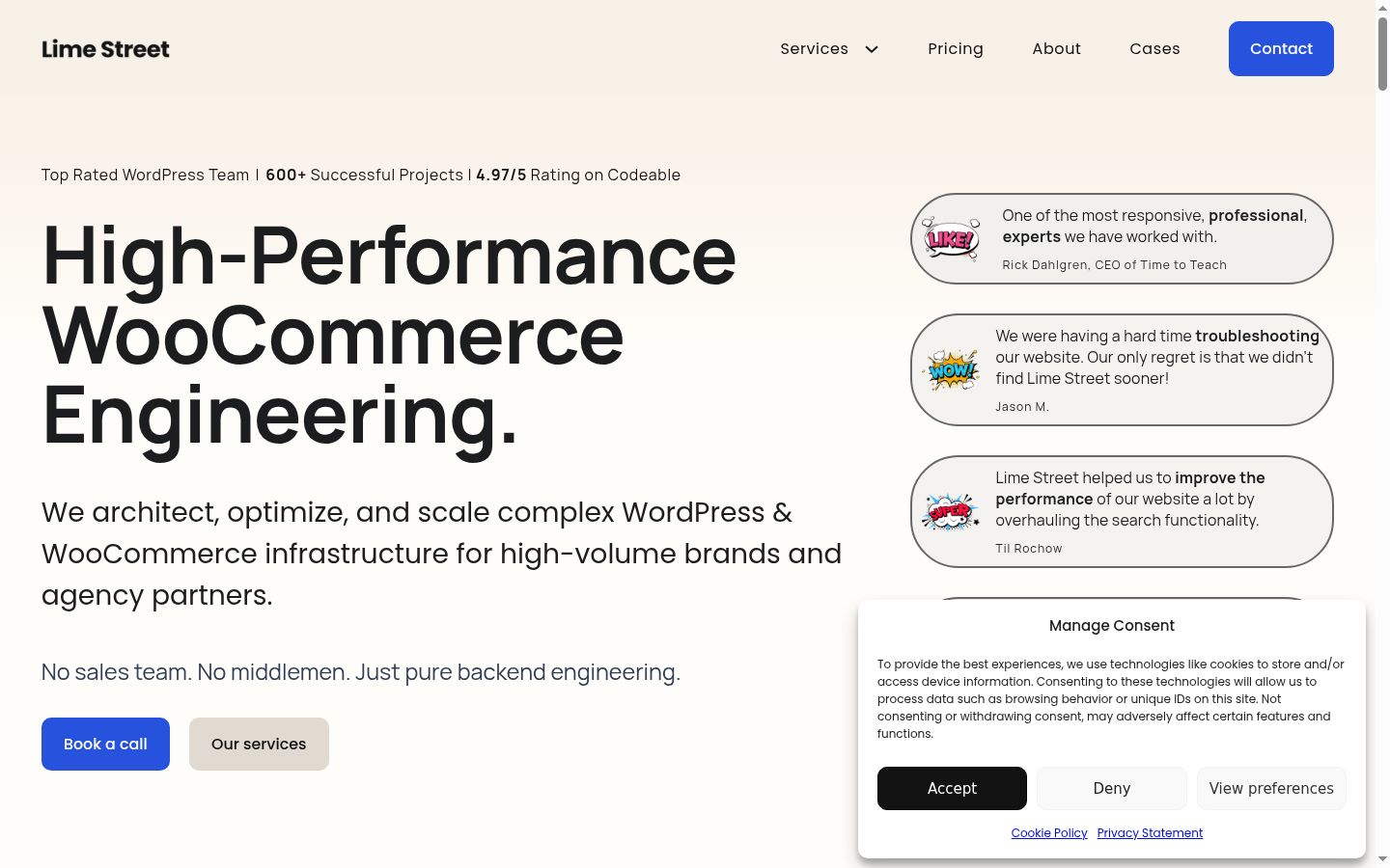 Screenshot van de toestemmingsbanner zoals getoond vóór enige interactie