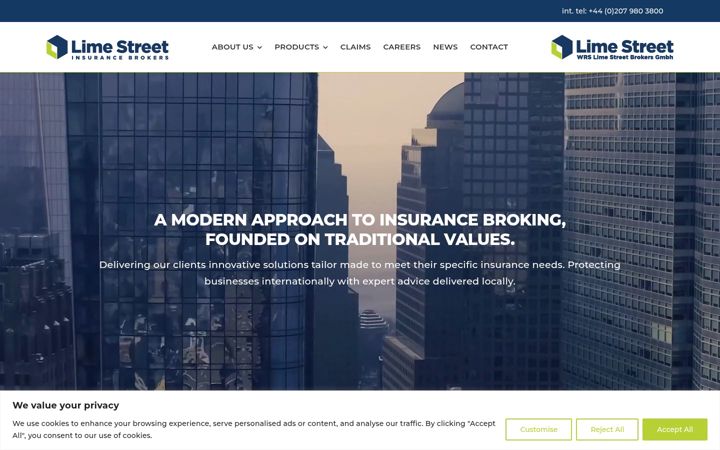 Screenshot of limestreetbrokers.com