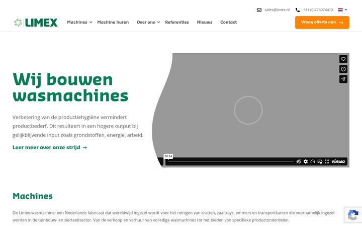 Screenshot of limex.nl