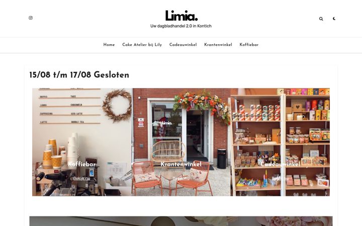 Screenshot of limiashop.be