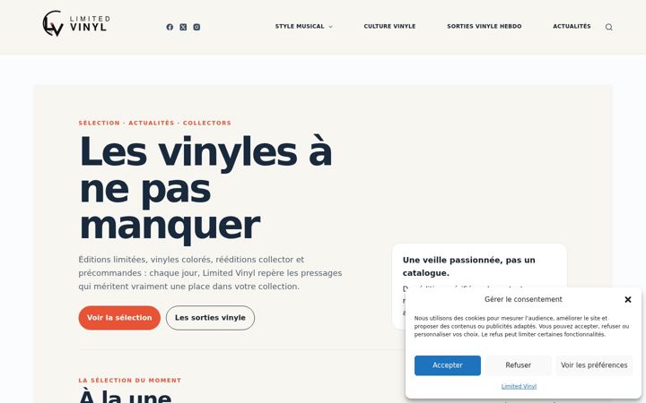Screenshot of limited-vinyl.fr