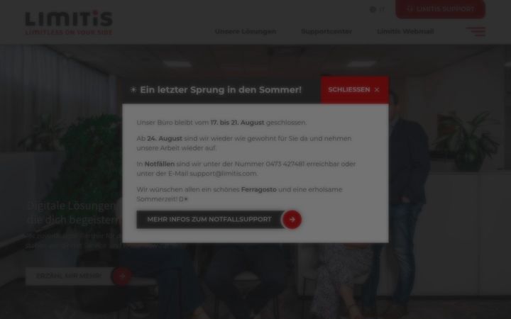 Screenshot of limitis.eu