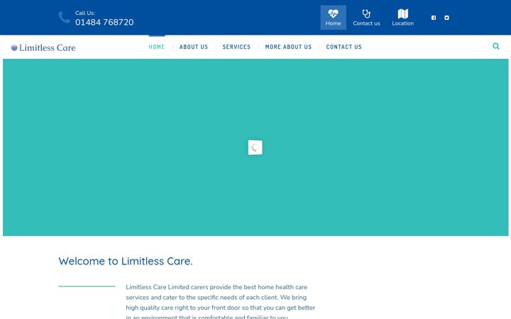 Screenshot of limitlesscare.co.uk
