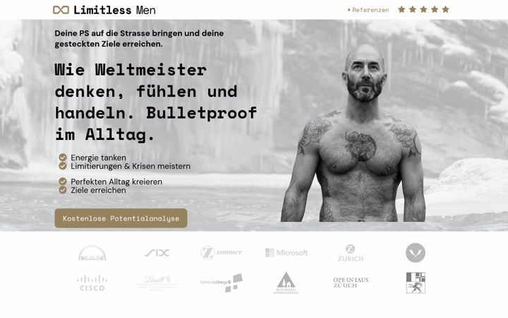 Screenshot of limitlessmen.org