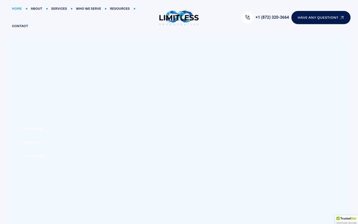 Screenshot of limitlessregenerative.com