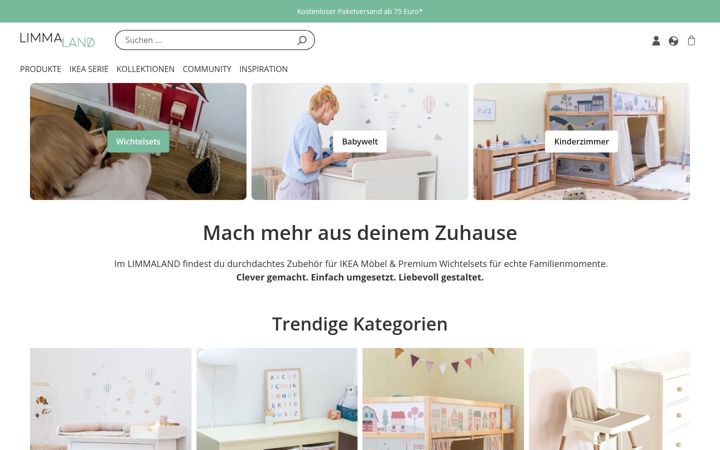 Screenshot of limmaland.com