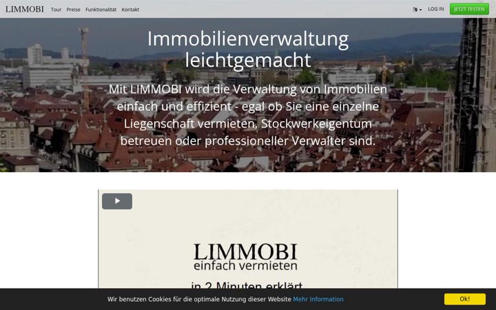 Screenshot of limmobi.ch