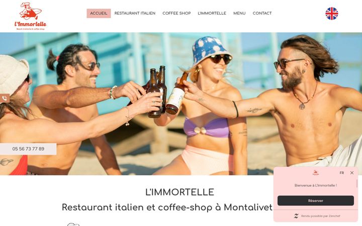 Screenshot of limmortellemonta.fr
