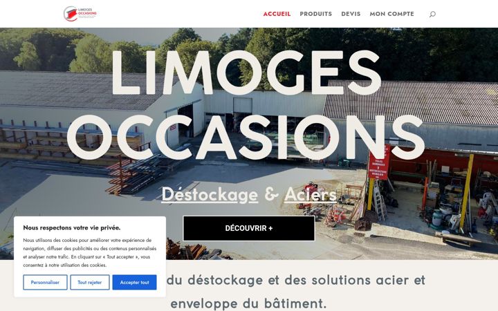 Screenshot of limoges-occasions.fr