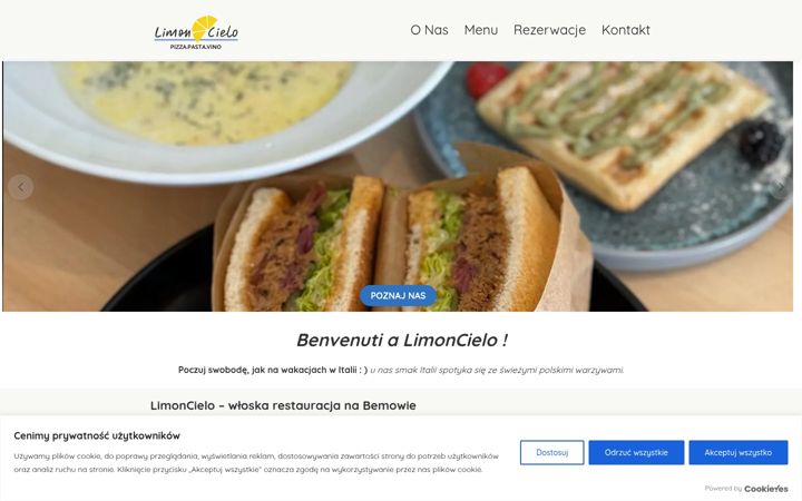 Screenshot of limoncielo.pl