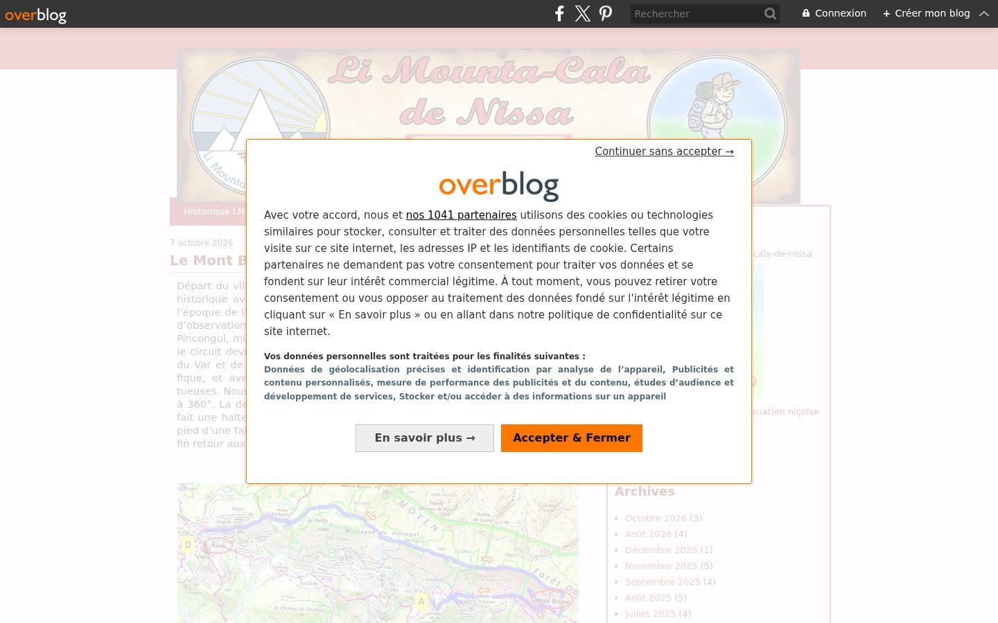 Screenshot tal-banner tal-kunsens muri qabel kwalunkwe interazzjoni
