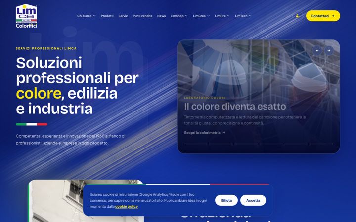 Screenshot of limontacolori.com