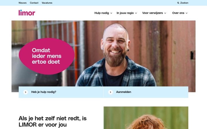 Screenshot of limor.nl