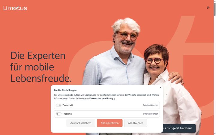 Screenshot of limotus.de