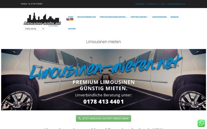 Screenshot of limousinen-mieten.net