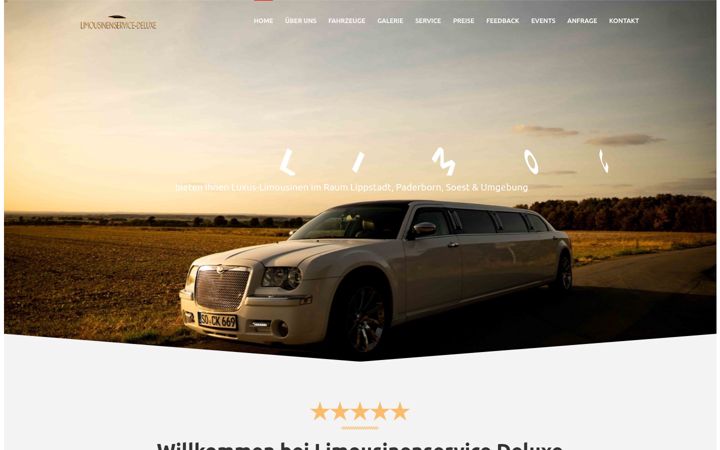 Screenshot of limousinenservice-deluxe.de