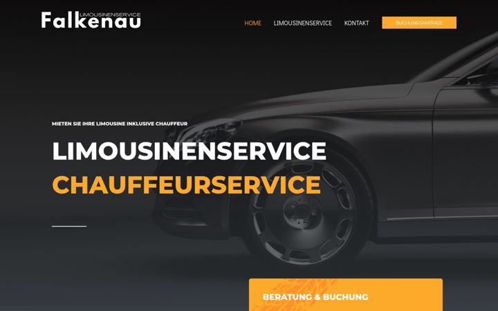 Screenshot of limousinenservice-falkenau.de