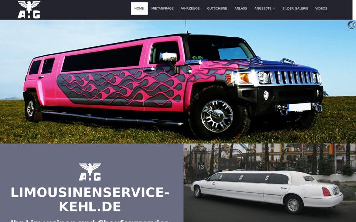 Screenshot of limousinenservice-kehl.de