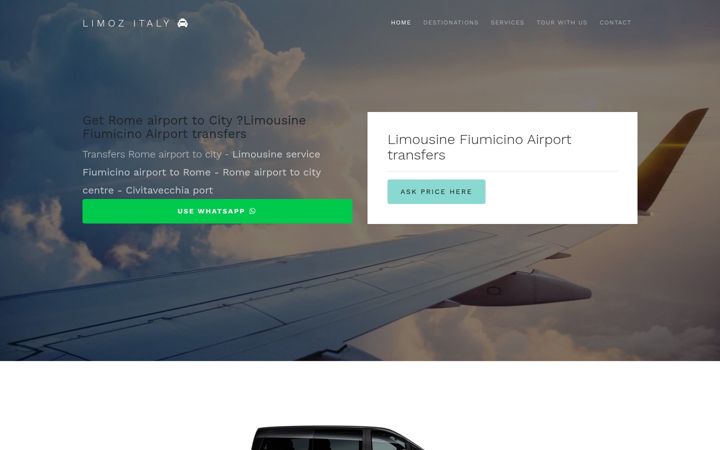 Screenshot of limozitaly.com